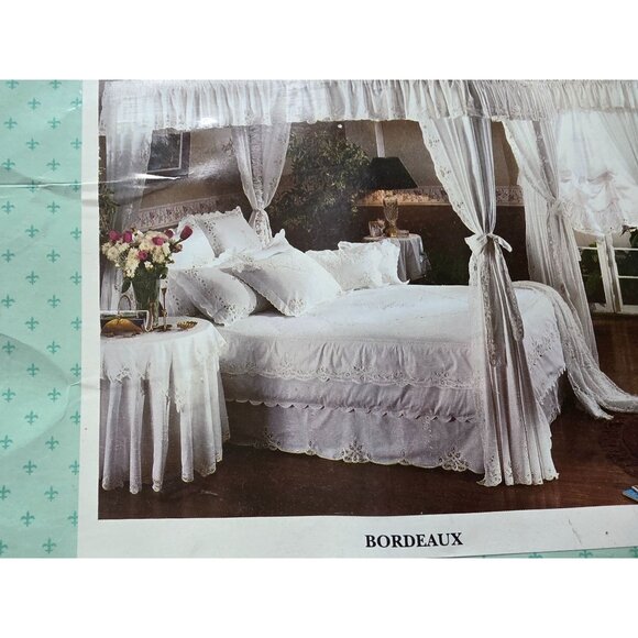 Vtg NOS European Home King Comforter Cover 104x86 Inches Button Closure 100% Cot - Picture 6 of 6